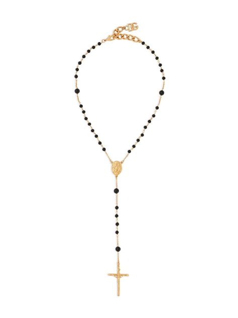 dolce gabbana rosenkranz|Dolce & Gabbana X Kim Rosary Bead Necklace .